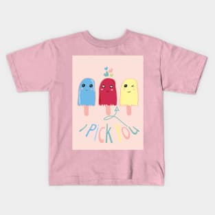 Raspberry sorbet I Pick You Raspberry Sorbet Cute Design Kids T-Shirt